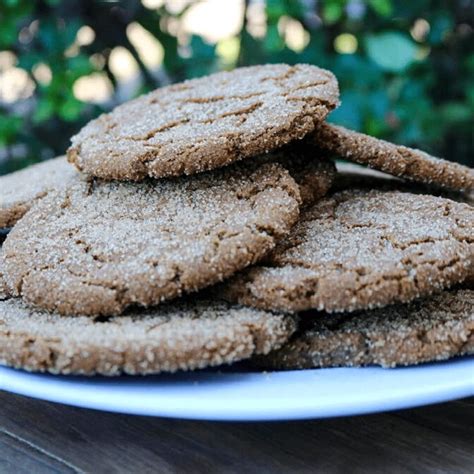 Easy And Chewy Vegan Ginger Molasses Cookies Garden Grub