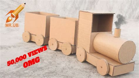 How To Make A Cardboard Train At Home Diy Train Cardboard Train