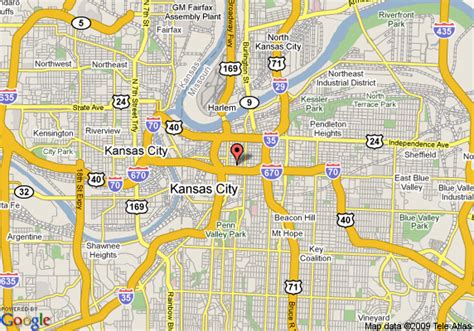 Kansas City Mo Map Travelsfinderscom