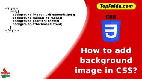 How To Add A Background Image In Css