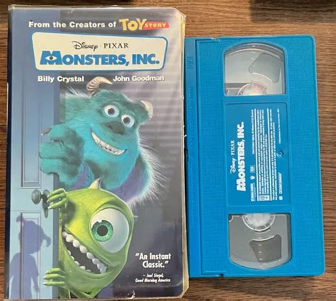 Monsters Inc Vhs 2001 Disney Pixar Billy Crystal John Goodman 1995