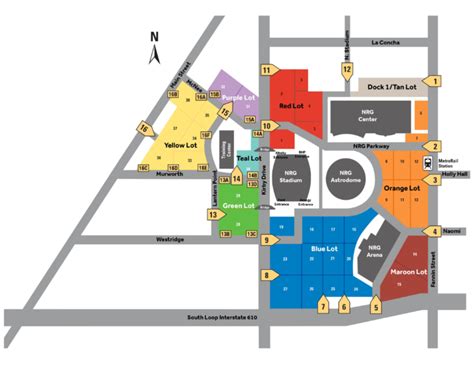 Parking Map Nrg Park