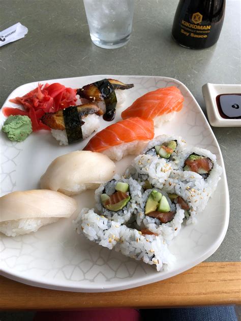 Nigiri And An Alaska Roll Sushi