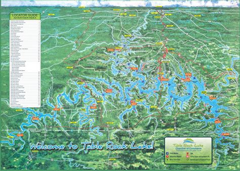 Table Rock Lake Map Printable