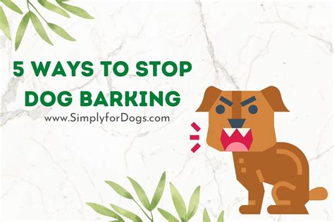 Ways To Stop Dog Barking Bark Rules Simply For Dogs
