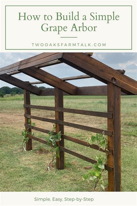 Last but not least, we recommend you to take care of the finishing touches. How to Build a Simple Grape Arbor #howto #build #arbor # ...