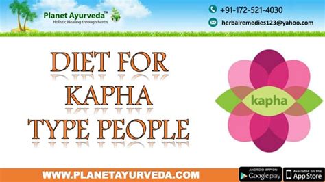 Diet For People With Kapha Prakriti Dosha Kapha Pacifying Diet Ppt
