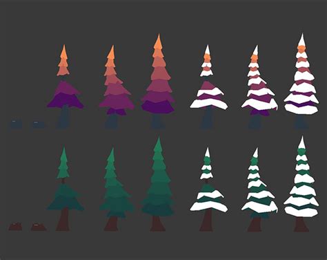 Low Poly Pine Trees By Theteaguns Low Poly Low Poly Models Poly