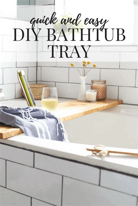 Wooden bath tray diy tutorial. DIY Bathtub Tray (Turn Your Bathroom Into a Spa!) - Love & Renovations
