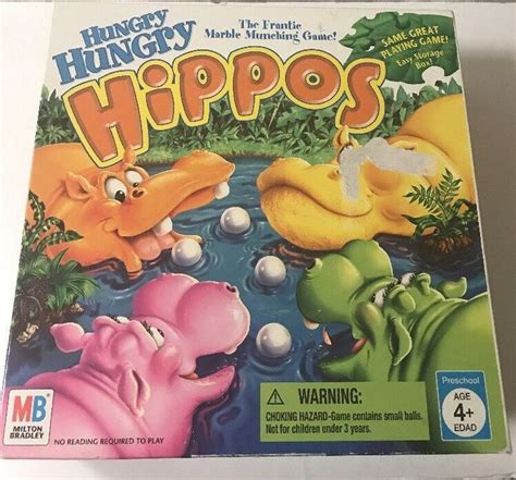 2005 Milton Bradley Hungry Hungry Hippos Marble Board Game Ebay