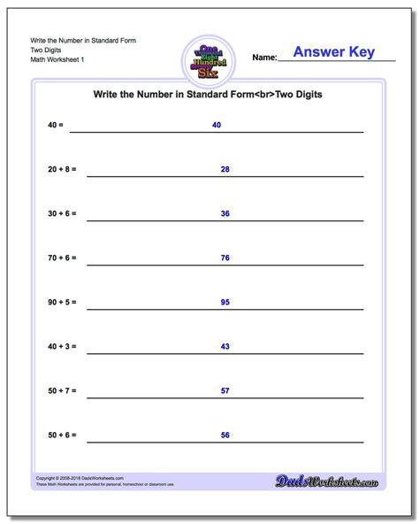 Free Printable Expanded Notation Worksheets Lexias Blog