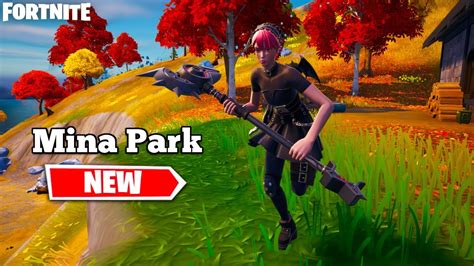 NEW MINA PARK SKIN GAMEPLAY FORTNITE STARTER PACK METALCORE MINA SET YouTube