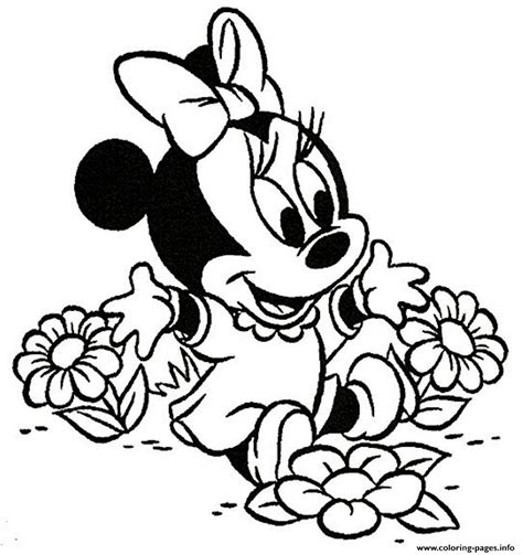 The most adorable mouse in the world. Cute Baby Minnie Mouse Sed0b Coloring Pages Printable