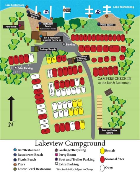 Lakeview Campground And Bar Campground Map Lakeview Campground And Bar