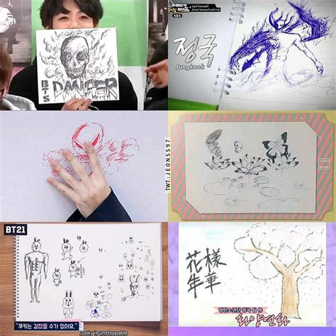 Jungkook Drawing Skills - Jungkook's drawing skills don't stop. - Asai