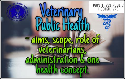 Veterinary Public Health Aims Scope Veterinarians Role