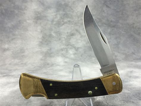 What Is A Western Usa Wood 5 Single Blade Folding Lockback Knife Worth