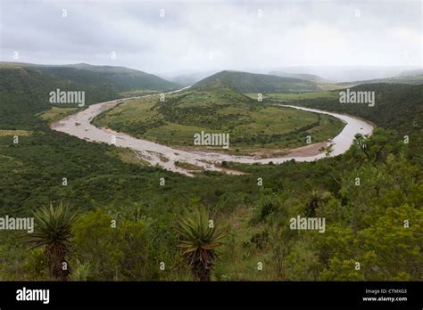 An Elevated View Of Mbashe River On The Outskirts Of Mvezo The