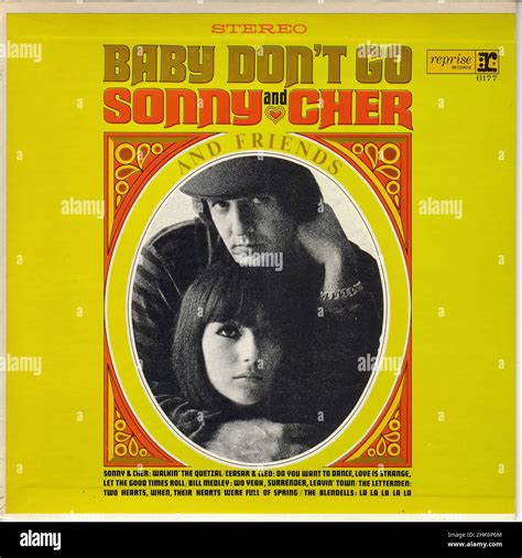 Vintage Vinyl Record Cover Sonny And Cher Baby Dont Go Little Lp