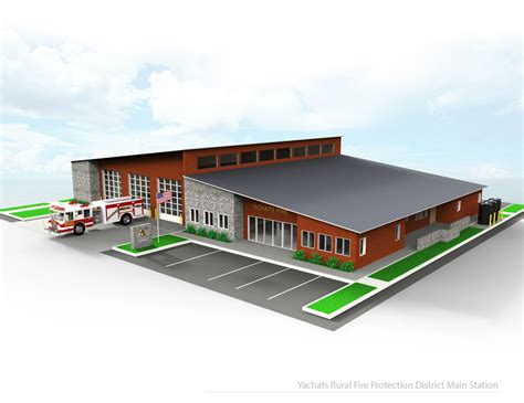 Fire Station 3d Model Cgtrader