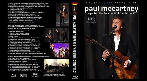 Paul Mccartney Blu Ray Dvd Hope For The Future 2015 Vol 2
