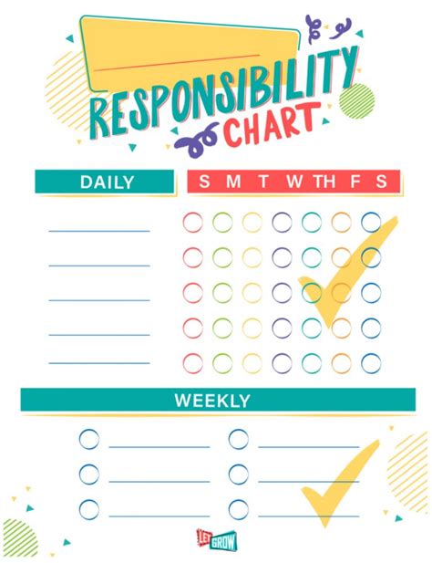Free Chore Chart Printables With Poster Bookmark And More Chore