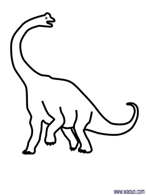 Coloriage dinosaure Diplodocus à imprimer et colorier