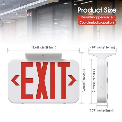 China Us Standard Commercial Led Emergency Exit Sign Lighting