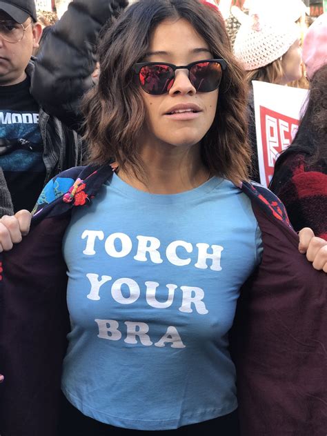 Gina Rodriguez Torch Your Bra T Shirt In 2020 Gina Rodriguez