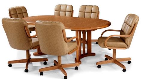 mesmerizing dining room chairs  wheels  arms youtube