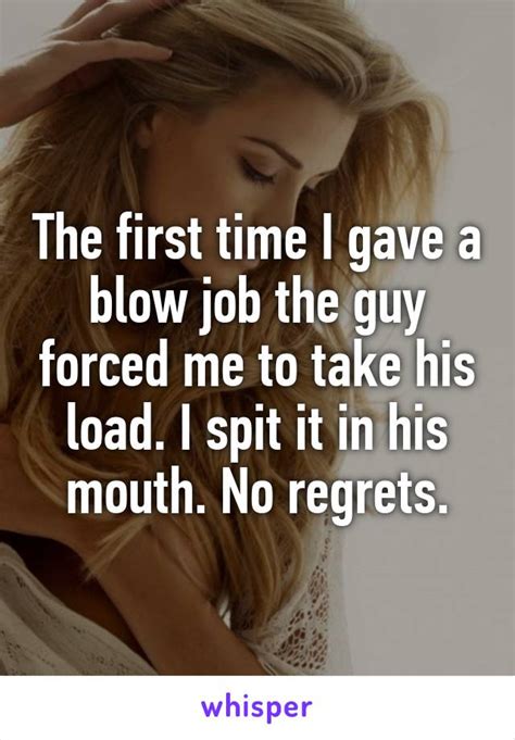 The First Time I Gave A Blow Job The Guy Forced Me To Take His Load I Spit It In His Mouth No