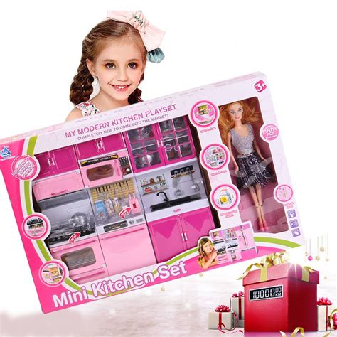 Anak Children Girls Dapur Mainan Kitchen Toys Role Play Pretend Set