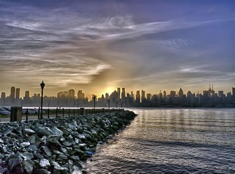 New York Harbor Skyline Sunrise On The Ny Harbor 5 Shots Flickr