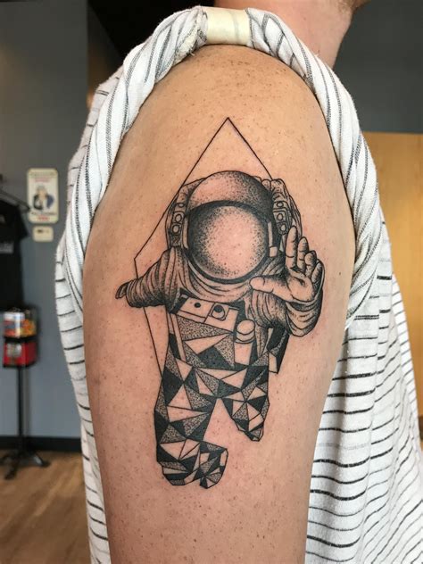 Geometric Astronaut Done By Maddy At Deaf Dog Ink In Saint Louis Mo