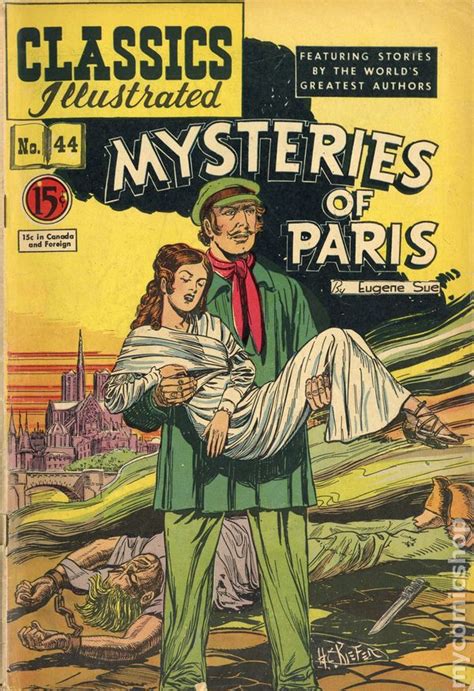 classics illustrated 044 mysteries of paris 1947 canadian edition comic books