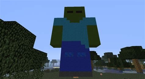 Giant Minecraft Zombie Minecraft Map