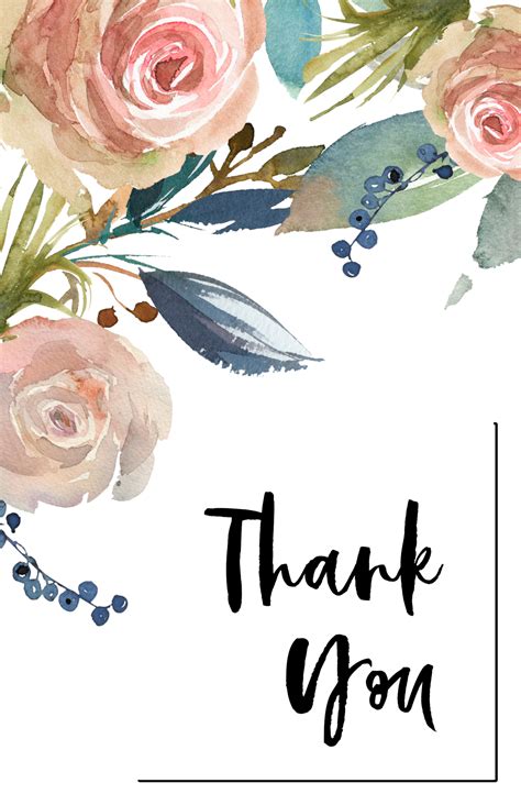 Free Printable Custom Thank You Cards