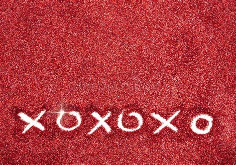 Glitter Hugs And Kisses X And O Background Stock Image Image Of