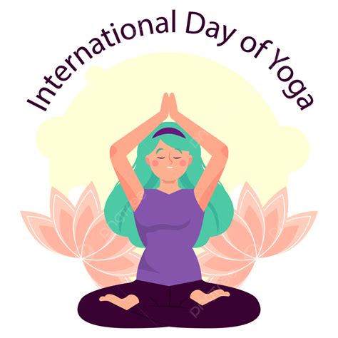 International Yoga Day Vector Art Png Flat Design International Day Of