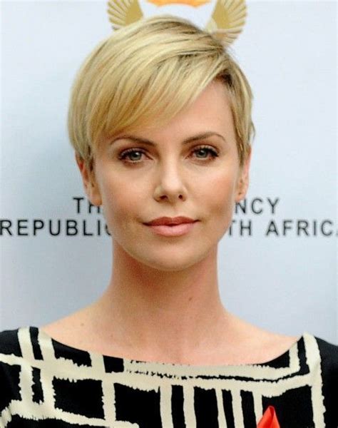 Visit For More 2014 Charlize Therons Short Hairstyles Cropped And