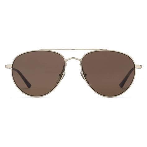 gucci aviator sunglasses in metal shiny light gold gucci eyewear avvenice