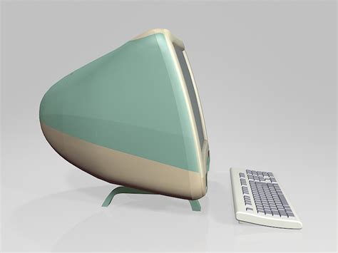 Old Imac Computer 3d Model 3ds Max Files Free Download Modeling 52119