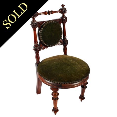 Antique Child's Chair | Victorian Walnut Chair