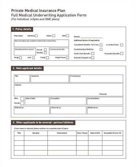 The five step application process listed below is fairly standard throughout the life insurance industry. FREE 9+ Medical Application Form Samples in PDF | MS Word