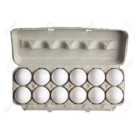 El término docena se emplea con frecuencia en la vida diaria. Docena de Huevos XL Blanco