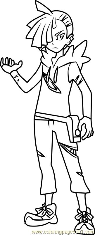 Gladion Pokemon Sun And Moon Coloring Page Free Pokémon Sun And Moon