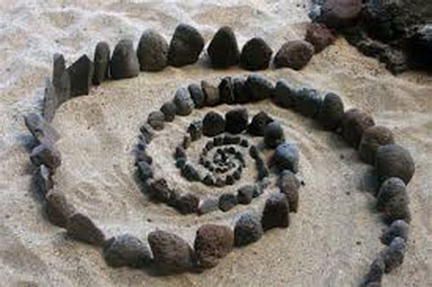 Spiral Art Stone Rocks Stone Art Performance Artistique Spirals In