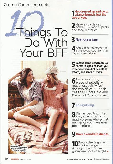 10 things to do with your bff cosmo me all but the skydiving bff girl day best friend