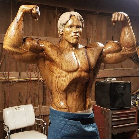 Artist Carves Incredible Life Size Sculpture Of Arnold Schwarzenegger