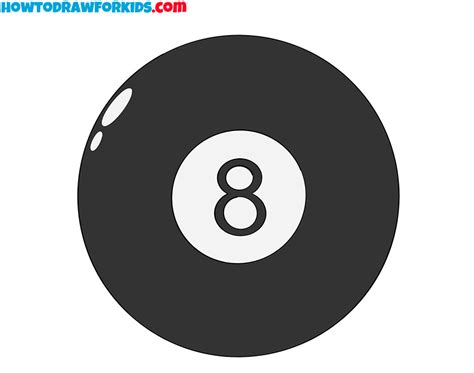 How To Draw An Eight Ball Easy Drawing Tutorial For Kids